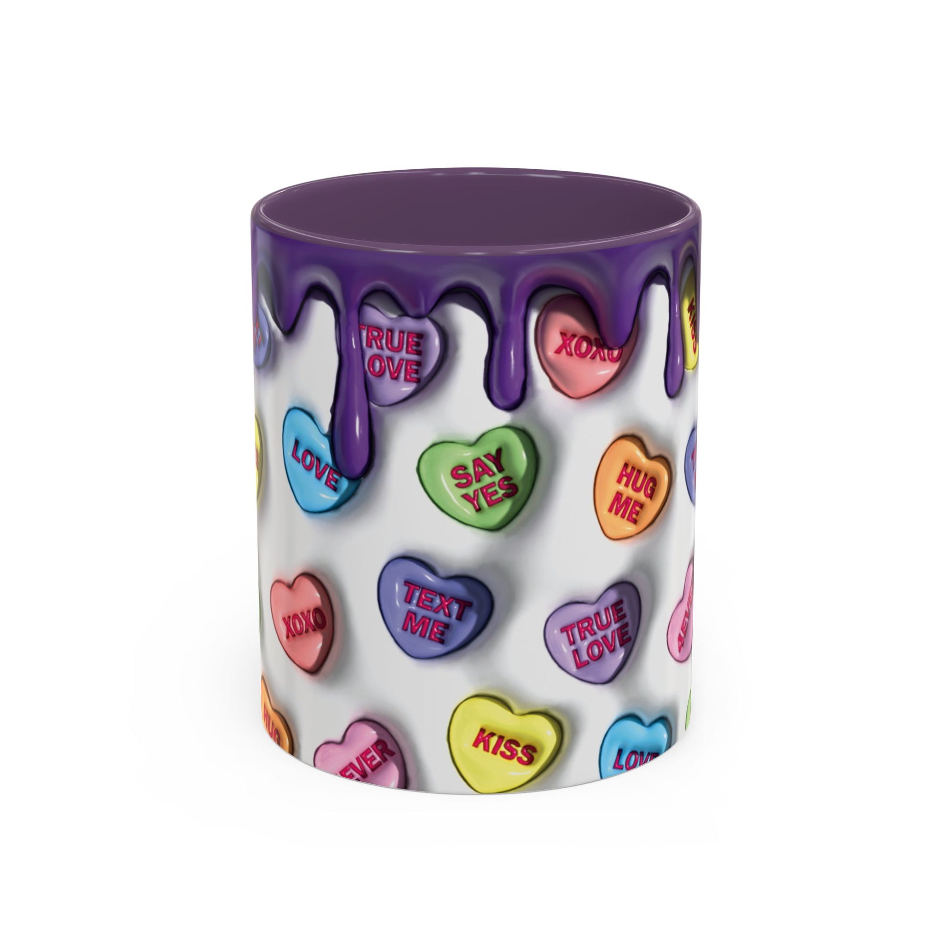 Taza de Cerámica Colorida con Corazones – Regalo Original para Amantes del Café o Té