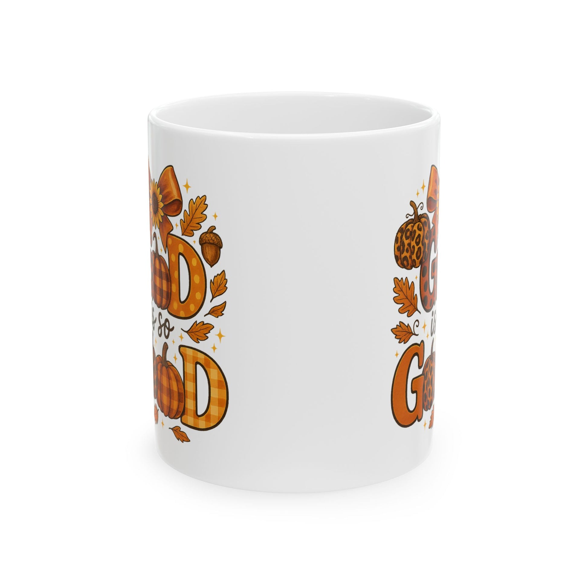 Taza Cristiana God Is So Good | Decoración Otoñal, Regalo de Fe, Café & Té, Inspiración Diaria