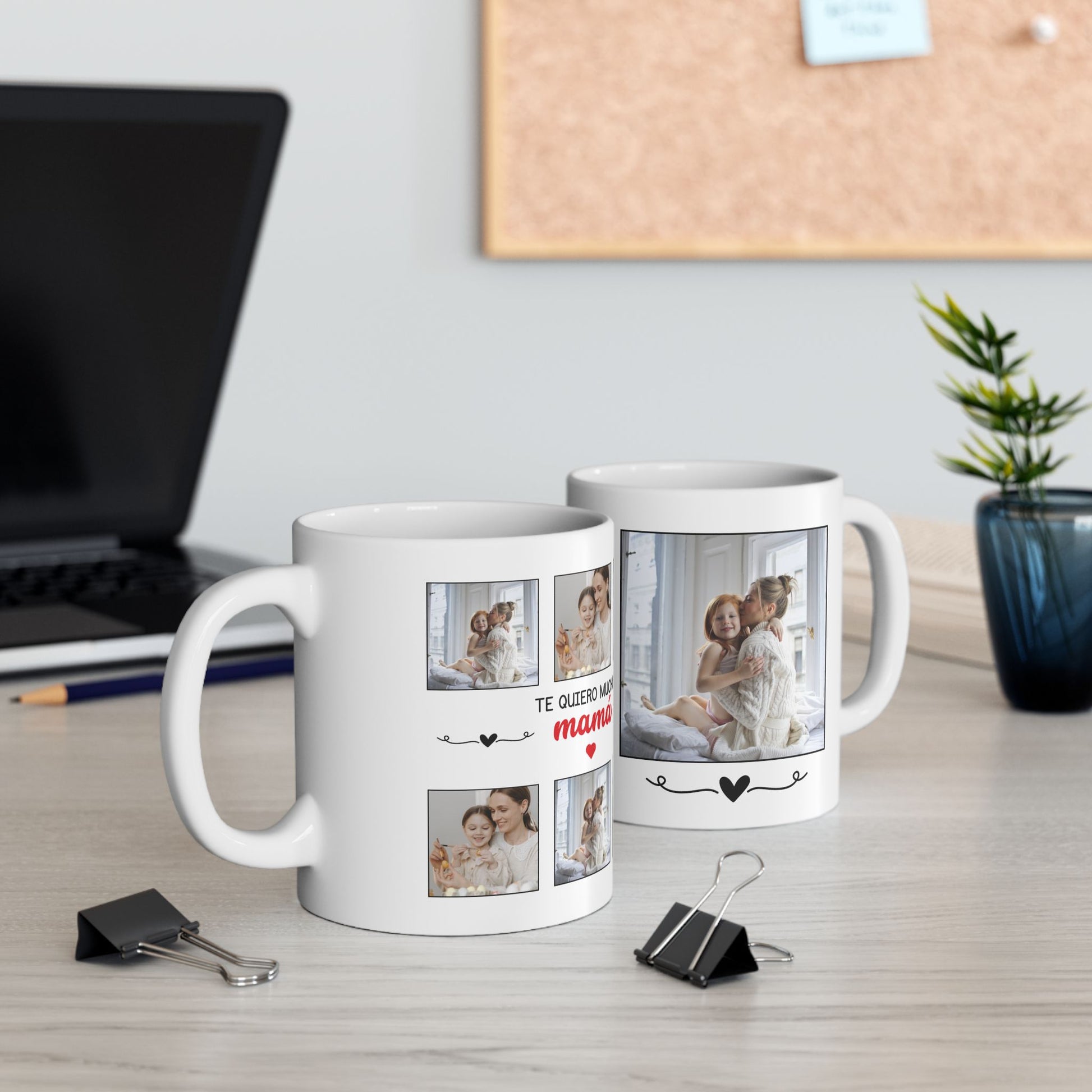 Taza Personalizada con Foto – Regalo para Mamá, Amigos o Compañeros – Mug Personalizado 11oz / 15oz – Custom Photo Gift for Special Occasions