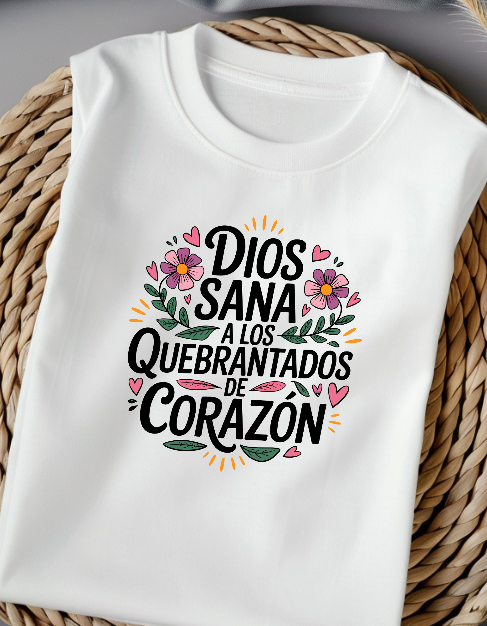 Camiseta con mensaje cristiano, T-shirt con mensaje de fe, T-shirt 100% Algodón biblico, Camiseta para Cristianas