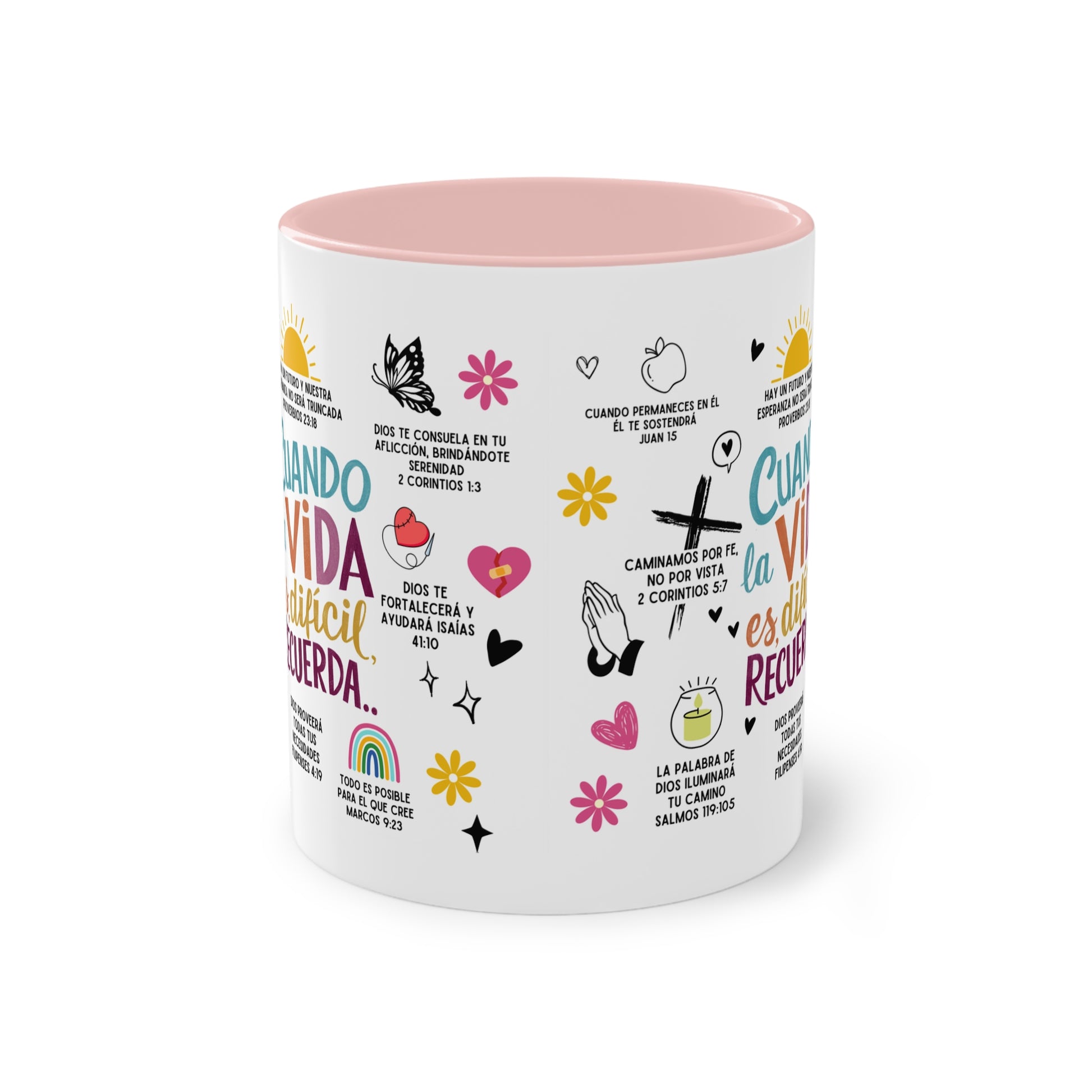 Inspirational Two-Tone Coffee Mug – Perfect Gift for Motivational Moments, Home Decor, Coffee Lovers, Self-Care, Quote Mug