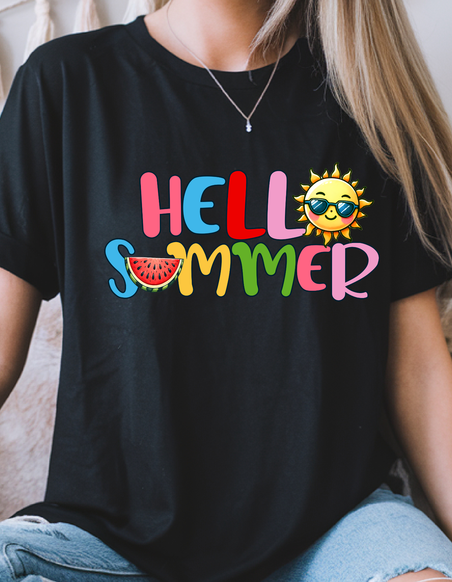 camiseta Hello Summer, camiseta de verano para mujer, ropa de playa, camiseta vacaciones, regalo para ella, camiseta de vacaciones familiares,
