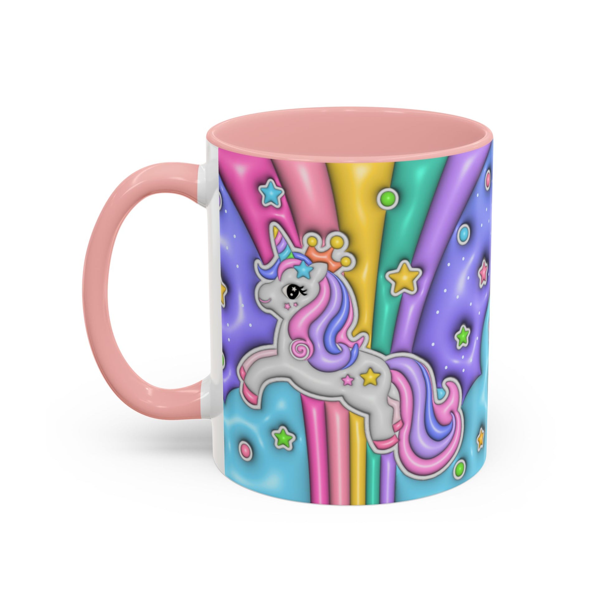 Taza de Café Colorida con Diseño Divertido – Taza con diseño de uniornio - Taza de ceramia 11 Onz Ideal para alegrar tu rutina diaria