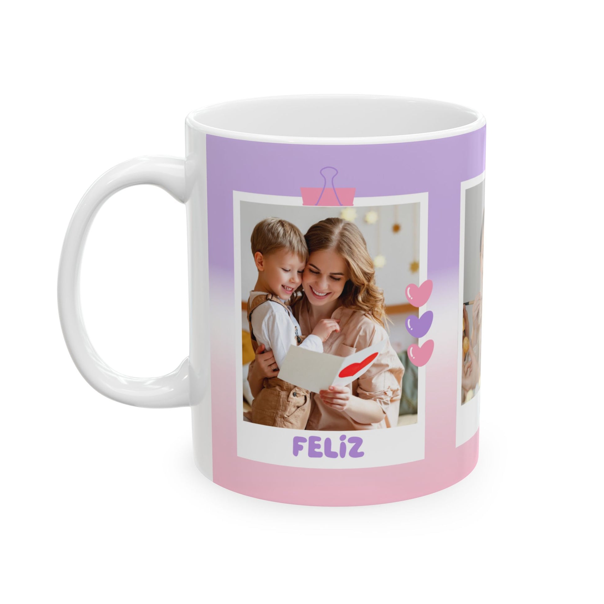 Taza Personalizada con Foto – Regalo Creativo para Café o Té – Mug Brillante 11oz / 15oz – Custom Printed Ceramic Mug
