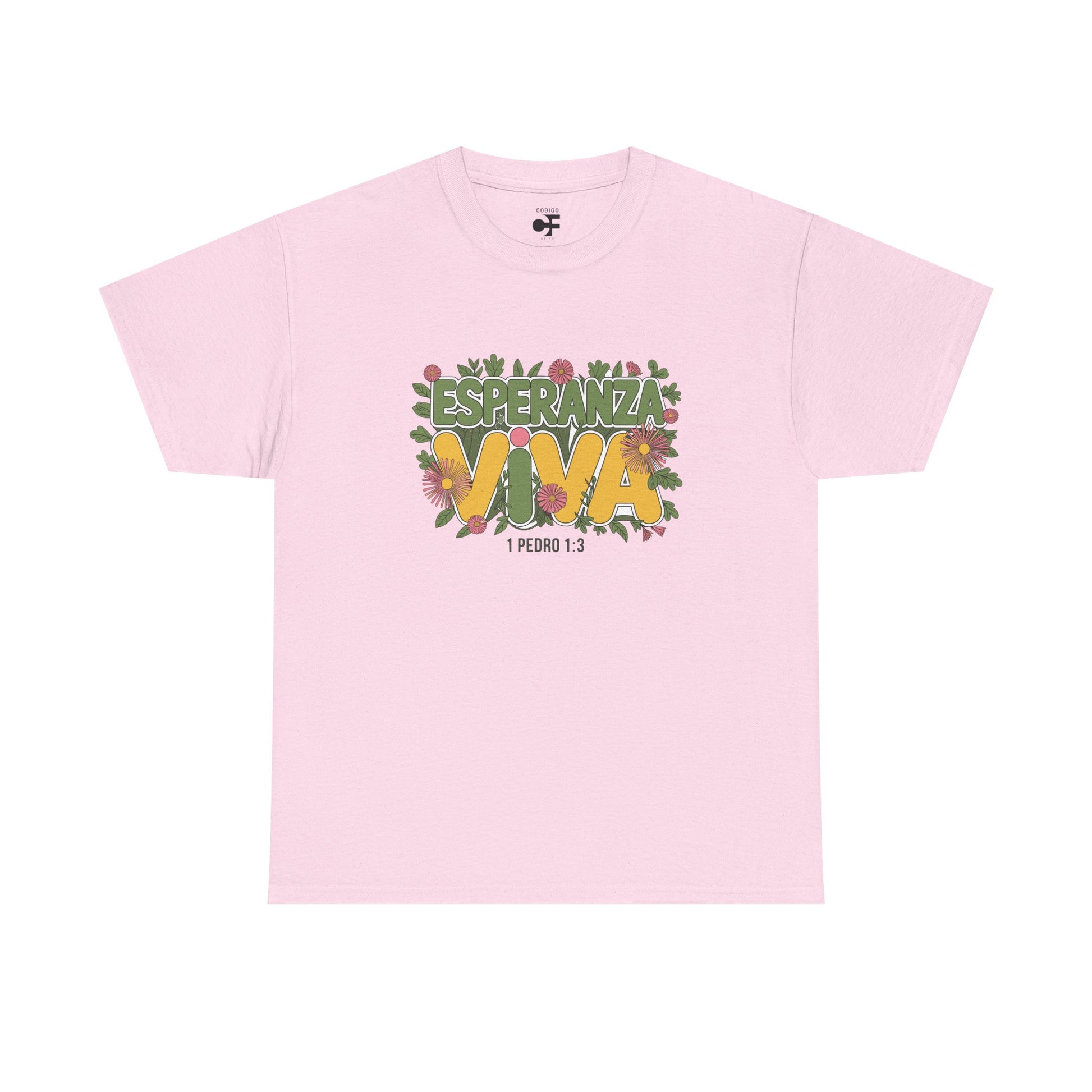 Camiseta rosada cristiana oversize para mujer – Tshirt pink con frases biblicas