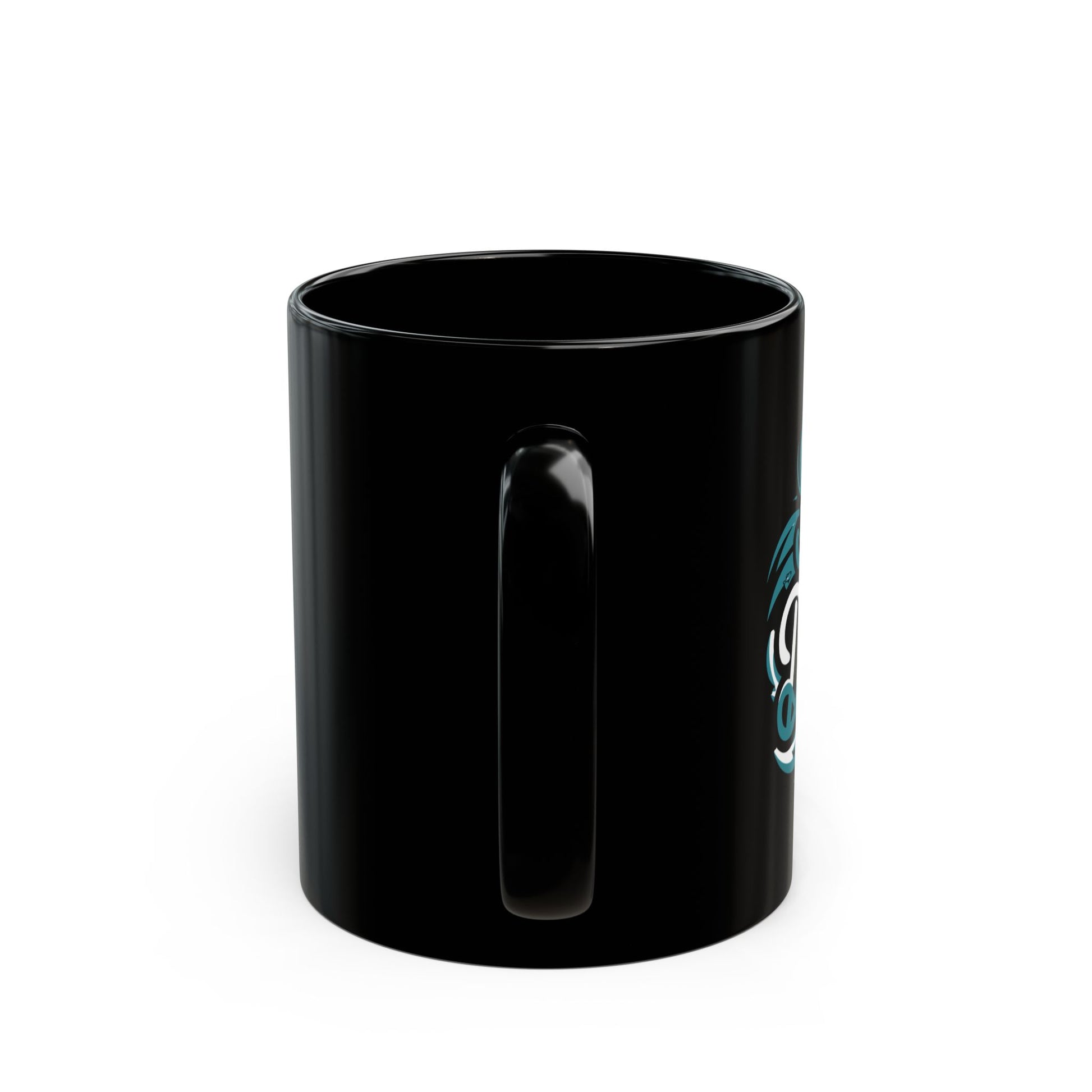 Taza negra de ceramica con versiculo biblico / Taza para regalar color negro / Taza de 11 onzas negra