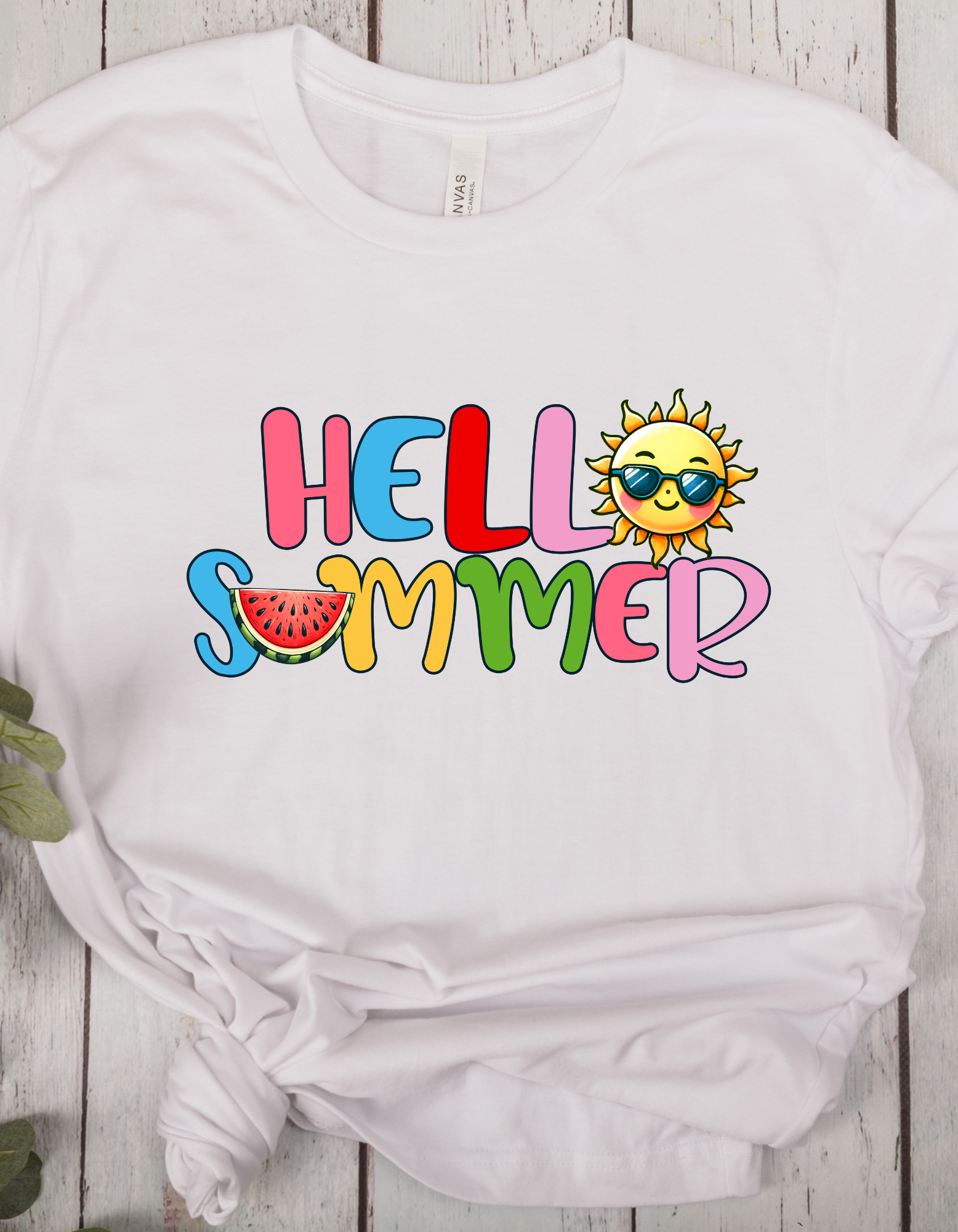 camiseta Hello Summer, camiseta de verano para mujer, ropa de playa, camiseta vacaciones, regalo para ella, camiseta de vacaciones familiares,
