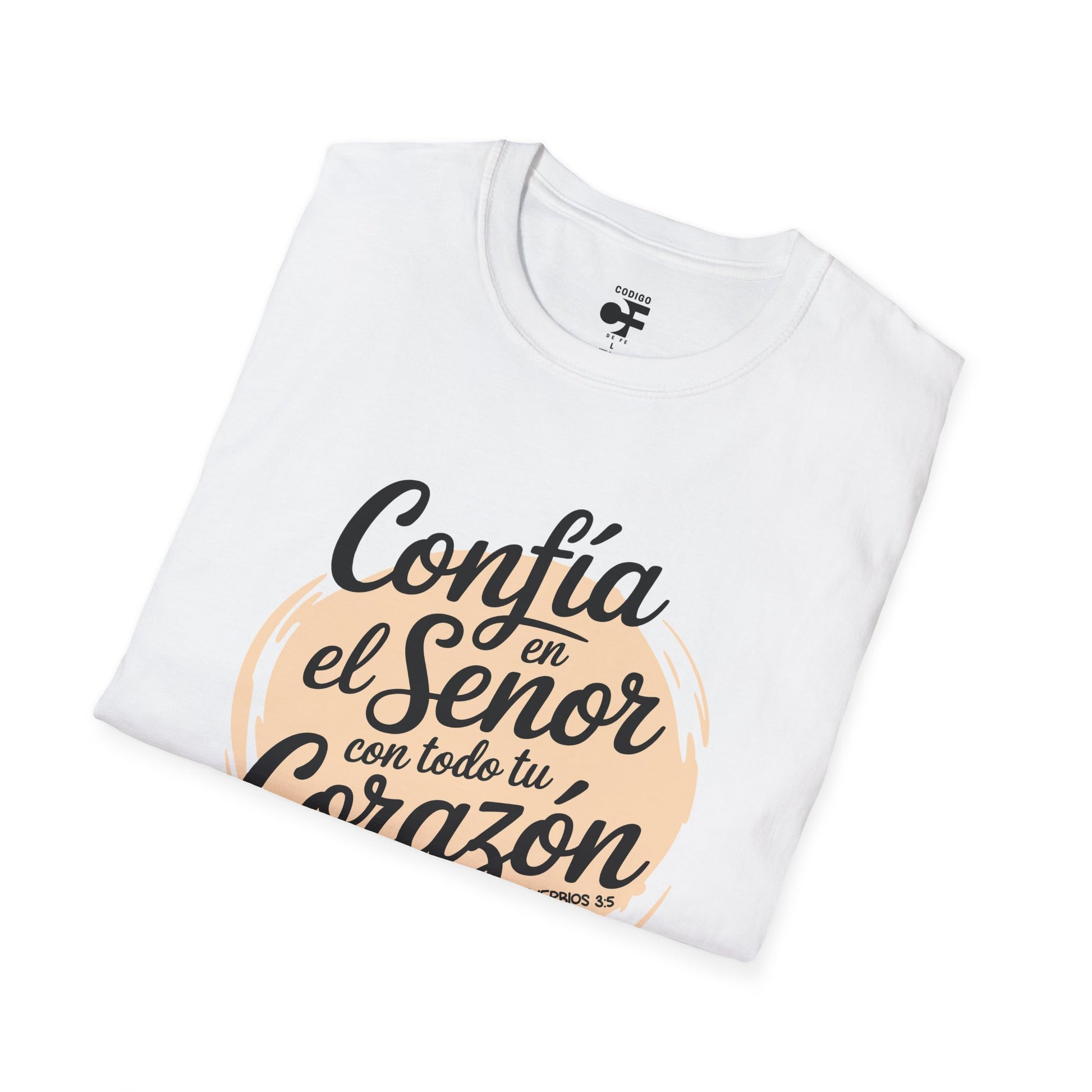 Camiseta Cristiana Blanca para Mujer | Algodón Suave con Frase de Fe