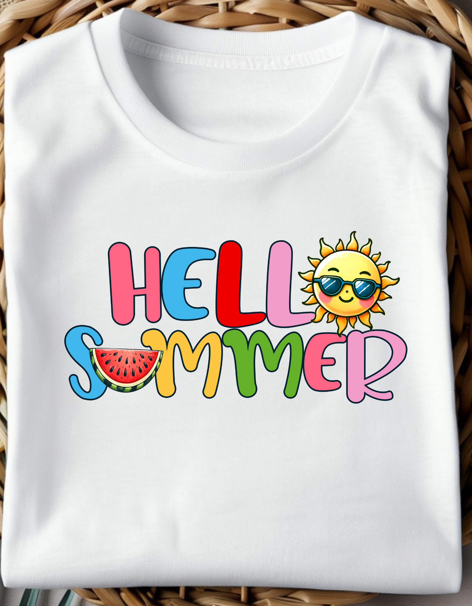 camiseta Hello Summer, camiseta de verano para mujer, ropa de playa, camiseta vacaciones, regalo para ella, camiseta de vacaciones familiares,