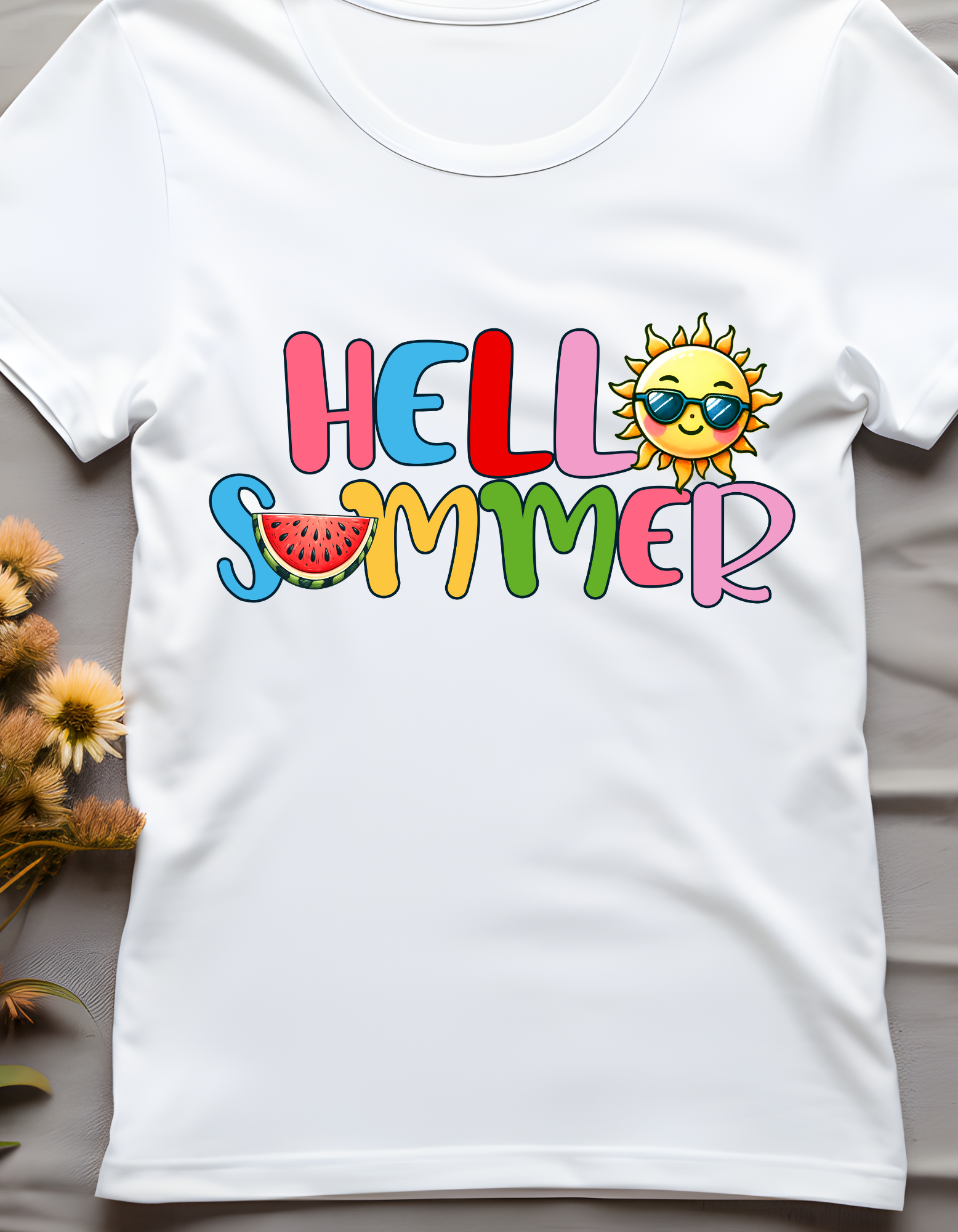 camiseta Hello Summer, camiseta de verano para mujer, ropa de playa, camiseta vacaciones, regalo para ella, camiseta de vacaciones familiares,