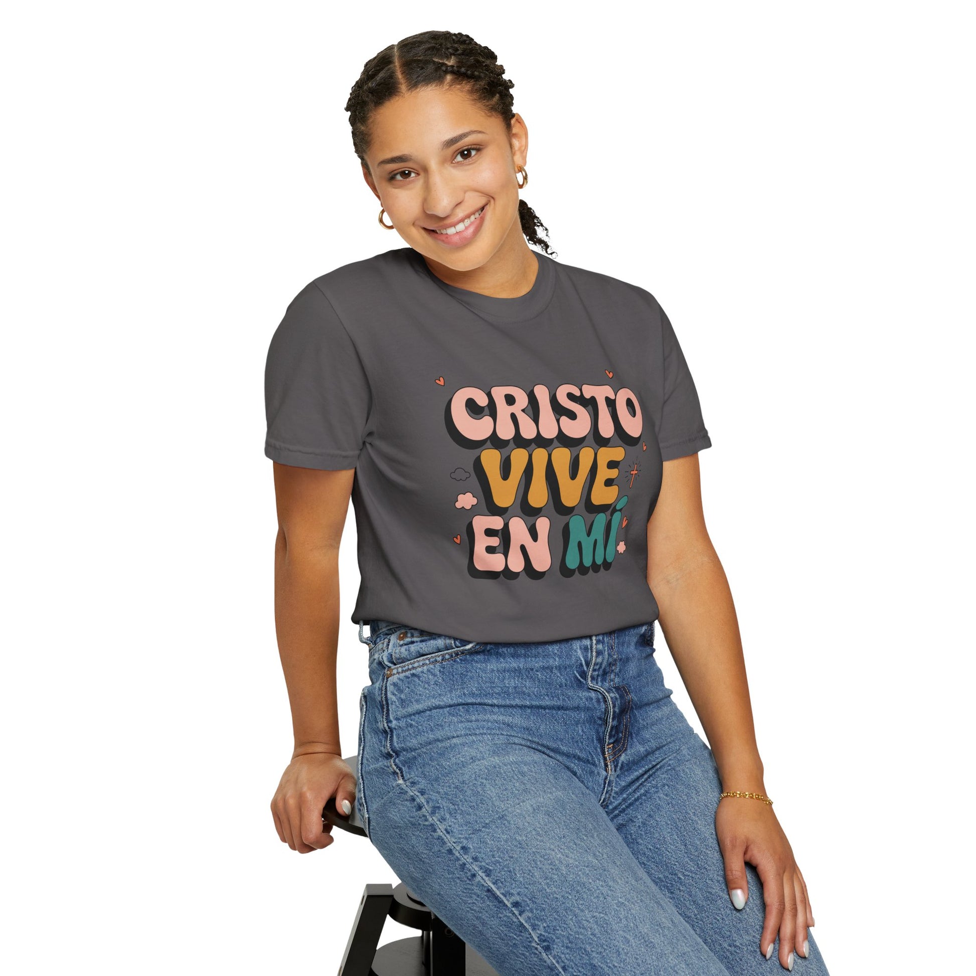 Tshirt con frases biblicas,  Tshirt manga corta con versiculo biblico, Tshirt para mujer cristiana blanco