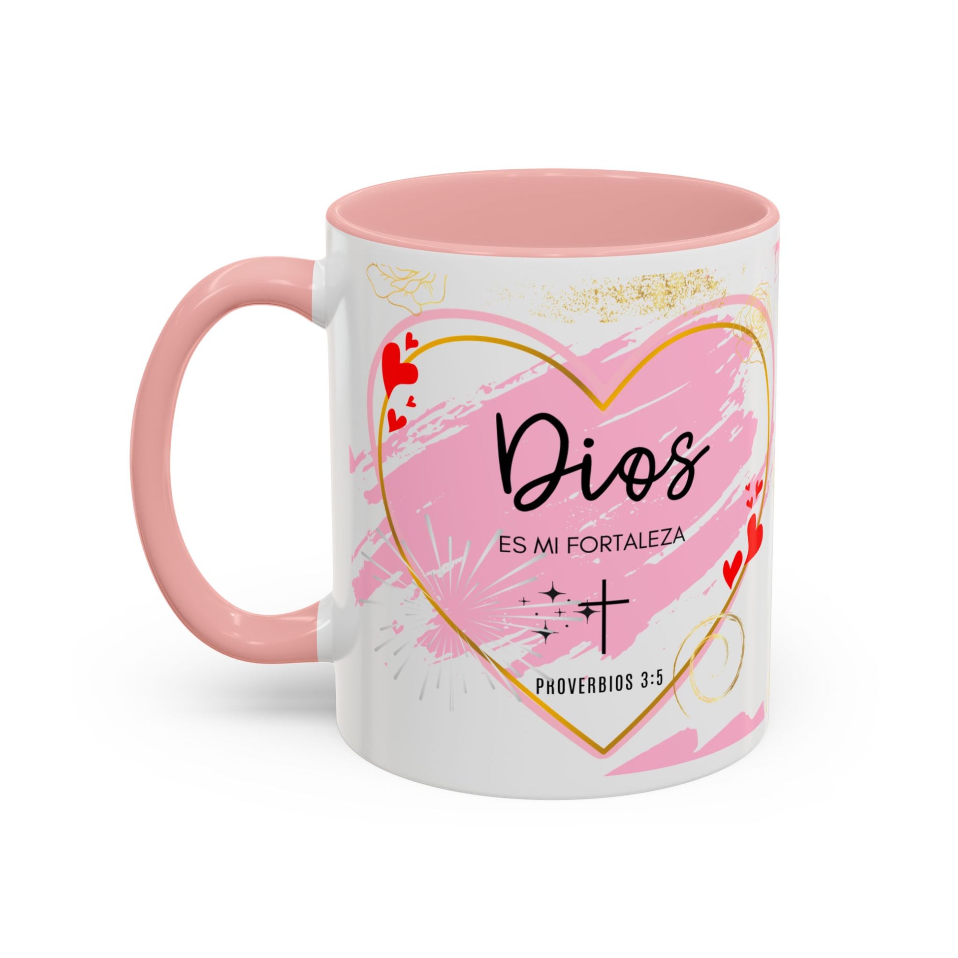 Taza rosa para mujer con diseño alegre – Ideal para café o té – Regalo original y útil, apta para microondas y lavavajillas