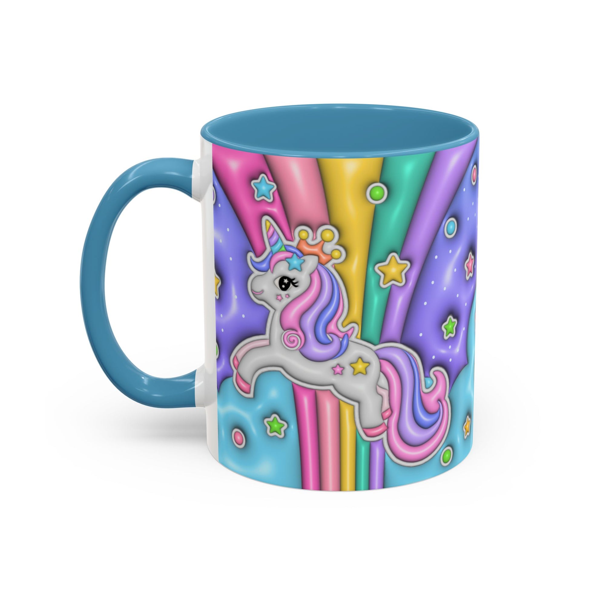 Taza de Café Colorida con Diseño Divertido – Taza con diseño de uniornio - Taza de ceramia 11 Onz Ideal para alegrar tu rutina diaria