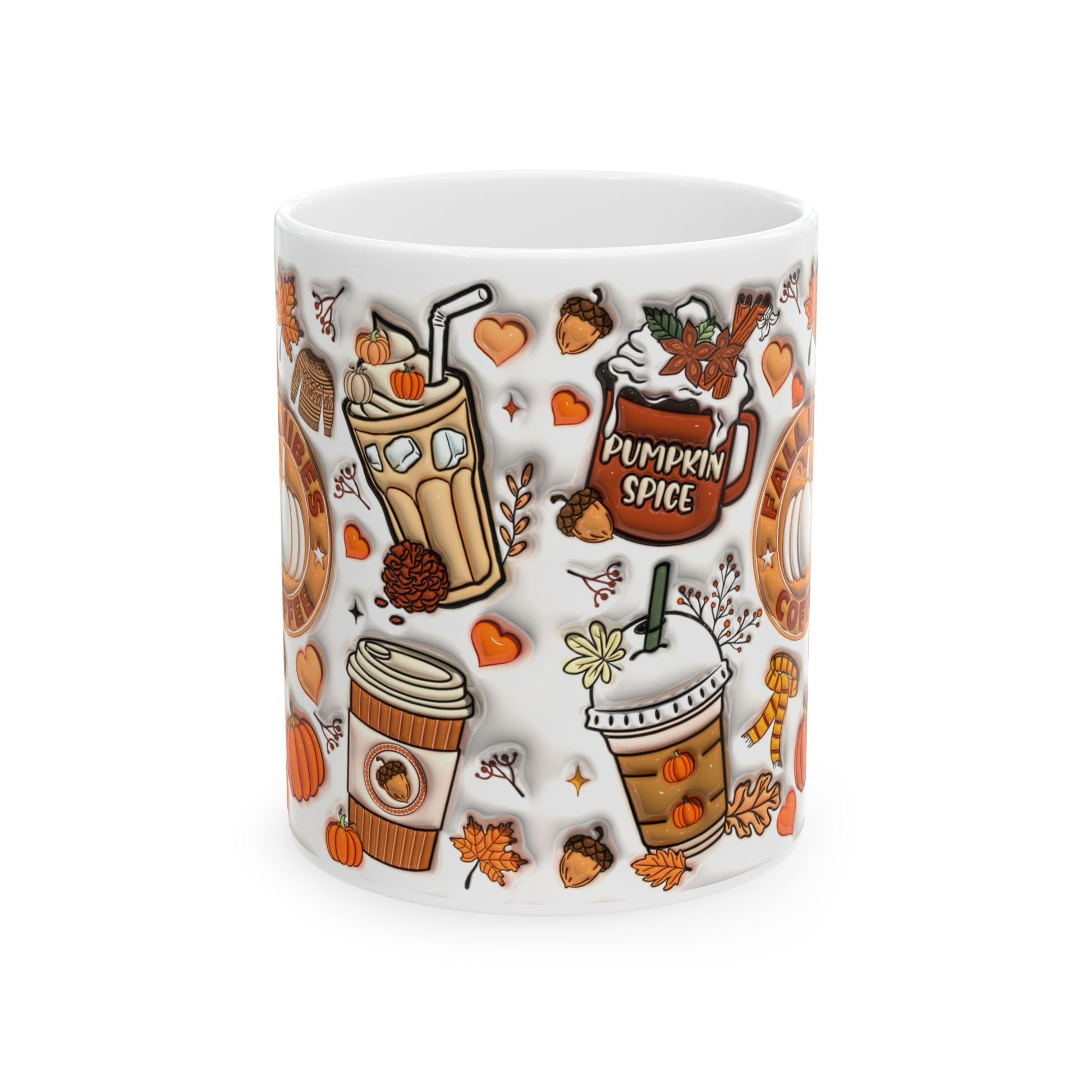 Cozy Fall Mug, Pumpkin Mugs, Taza para cafe 11 Onz, Taza de otoño