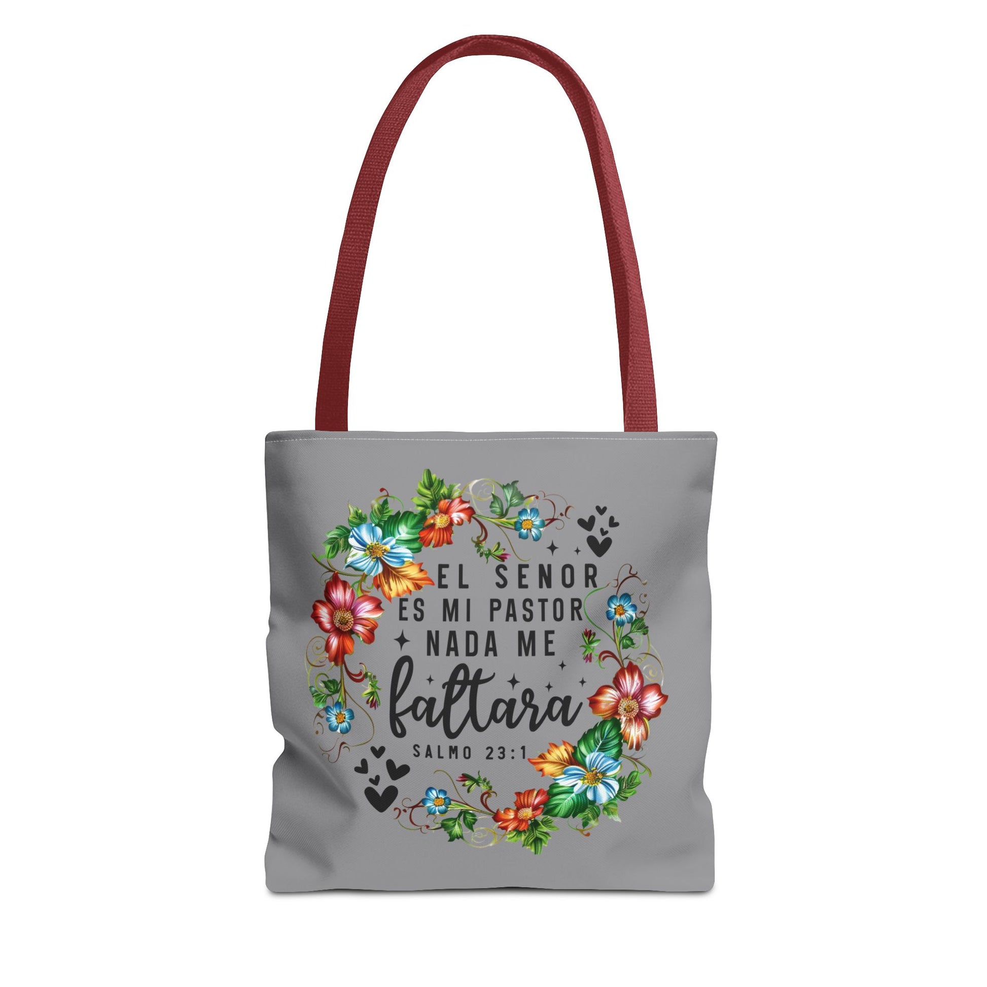 Bolso cristiano con diseño floral 'El señor es mi Pastor'' – Regalo con versículo bíblico para mujer de fe
