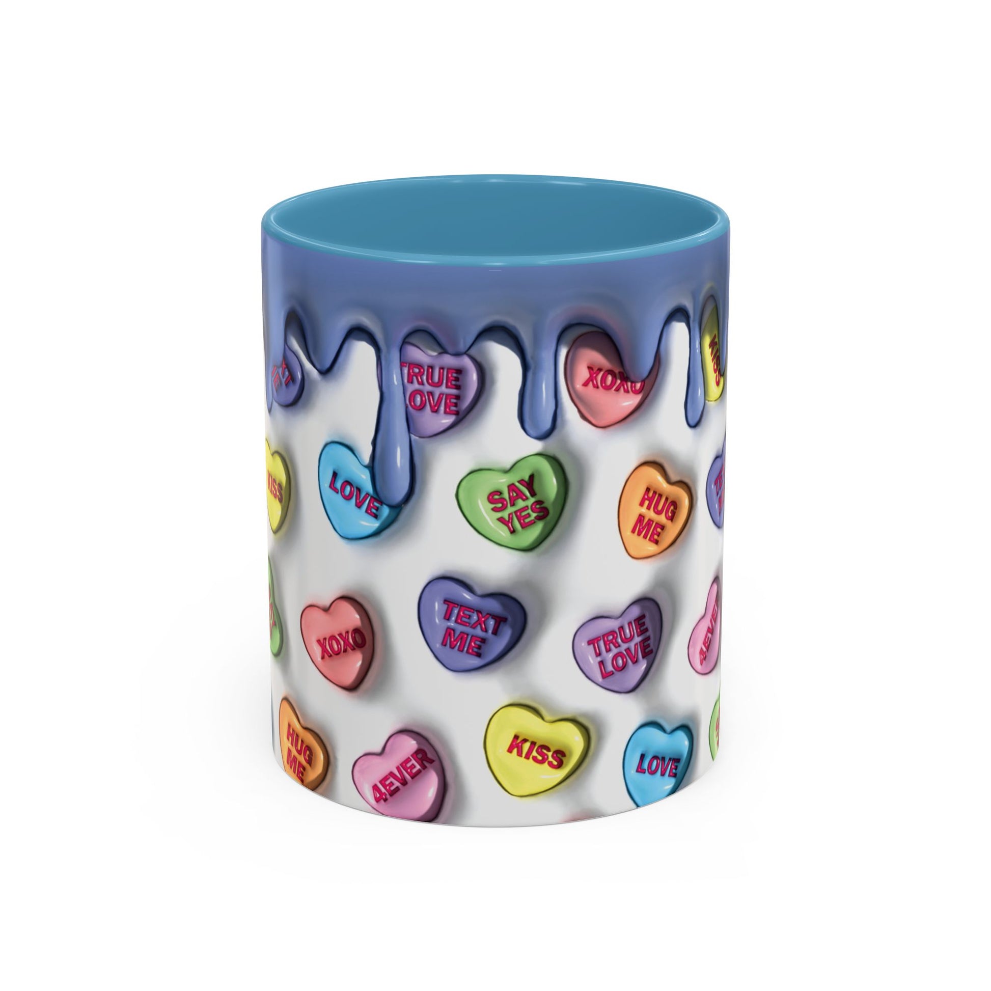 Taza de Cerámica Colorida con Corazones – Regalo Original para Amantes del Café o Té
