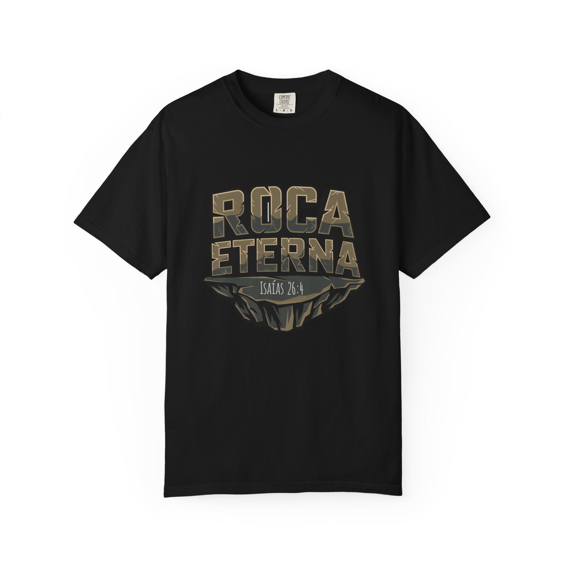 Camiseta cristiana negra para hombre - Camiseta para hombre cristiano color negro - Tshirt con versiculo biblico para hombre