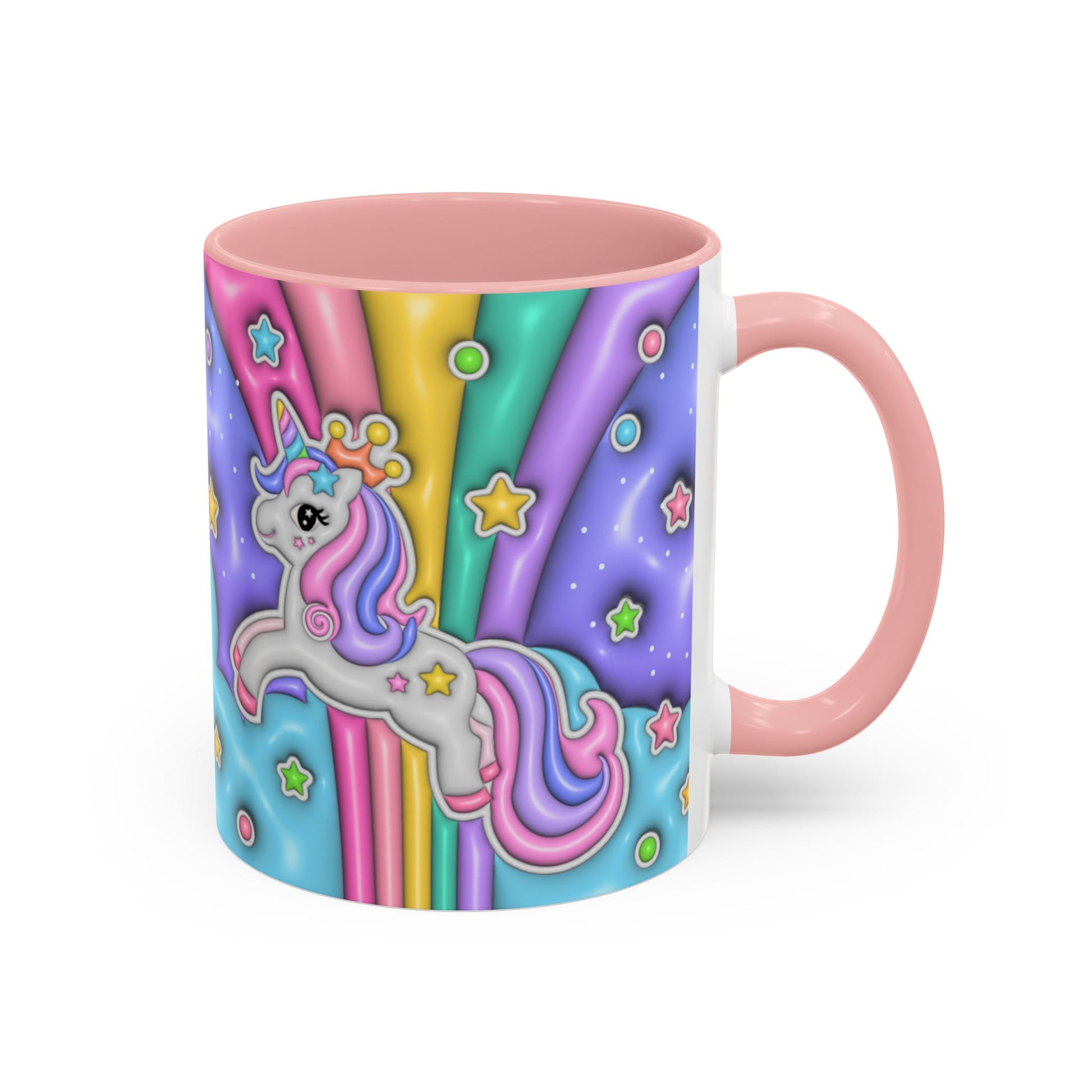 Taza de Café Colorida con Diseño Divertido – Taza con diseño de uniornio - Taza de ceramia 11 Onz Ideal para alegrar tu rutina diaria