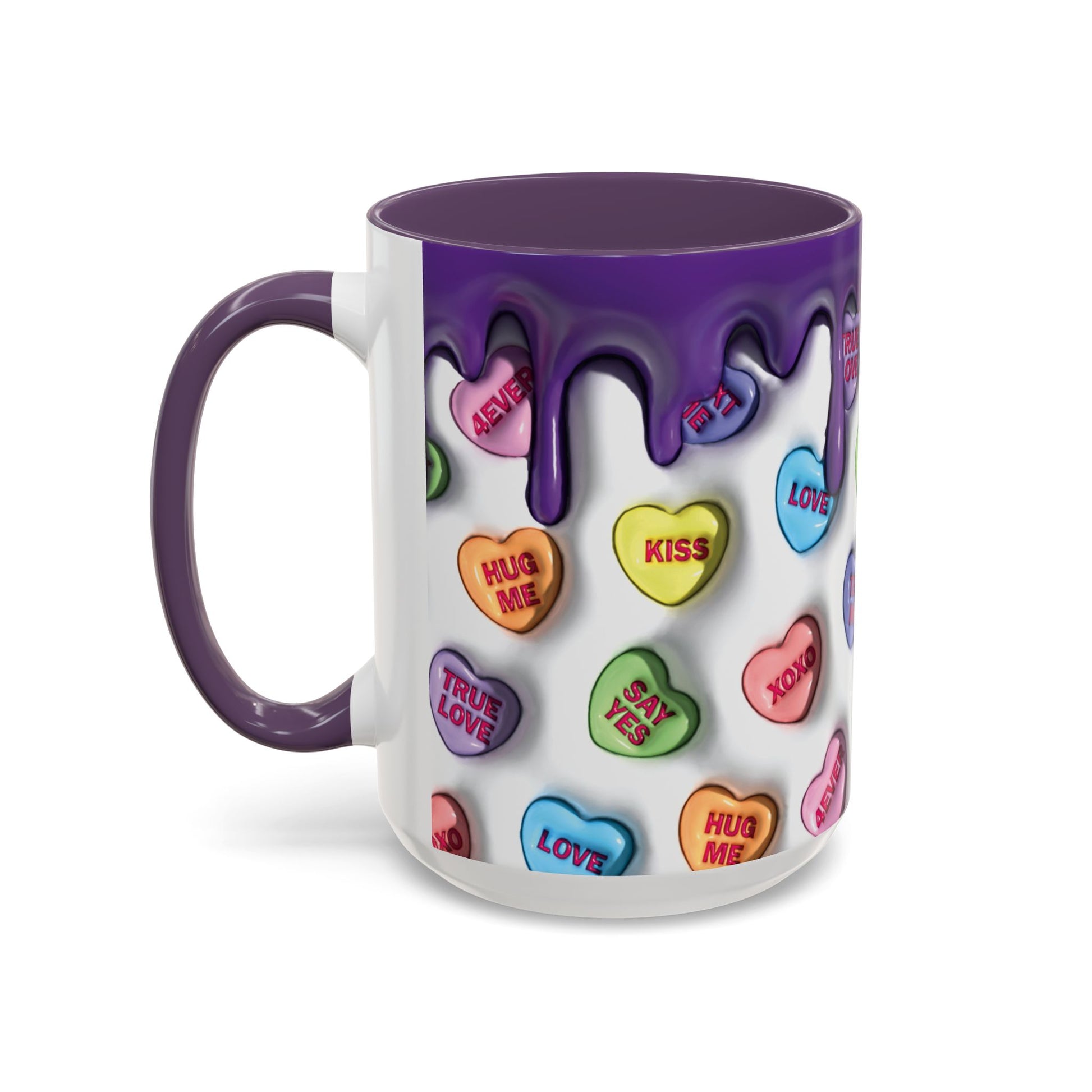 Taza de Cerámica Colorida con Corazones – Regalo Original para Amantes del Café o Té