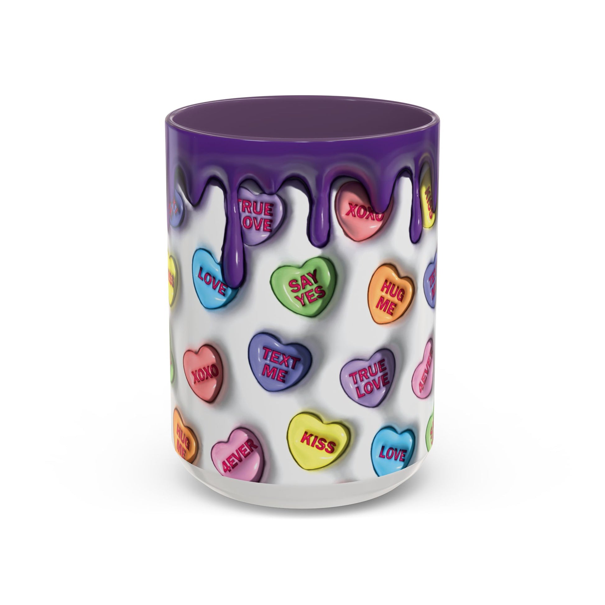 Taza de Cerámica Colorida con Corazones – Regalo Original para Amantes del Café o Té