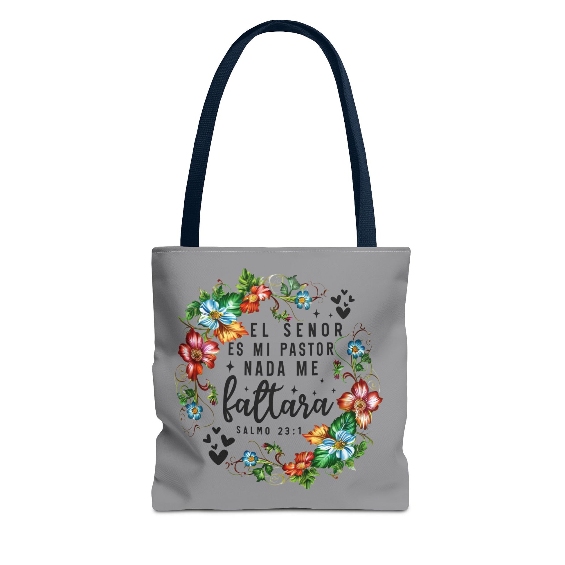 Bolso cristiano con diseño floral 'El señor es mi Pastor'' – Regalo con versículo bíblico para mujer de fe