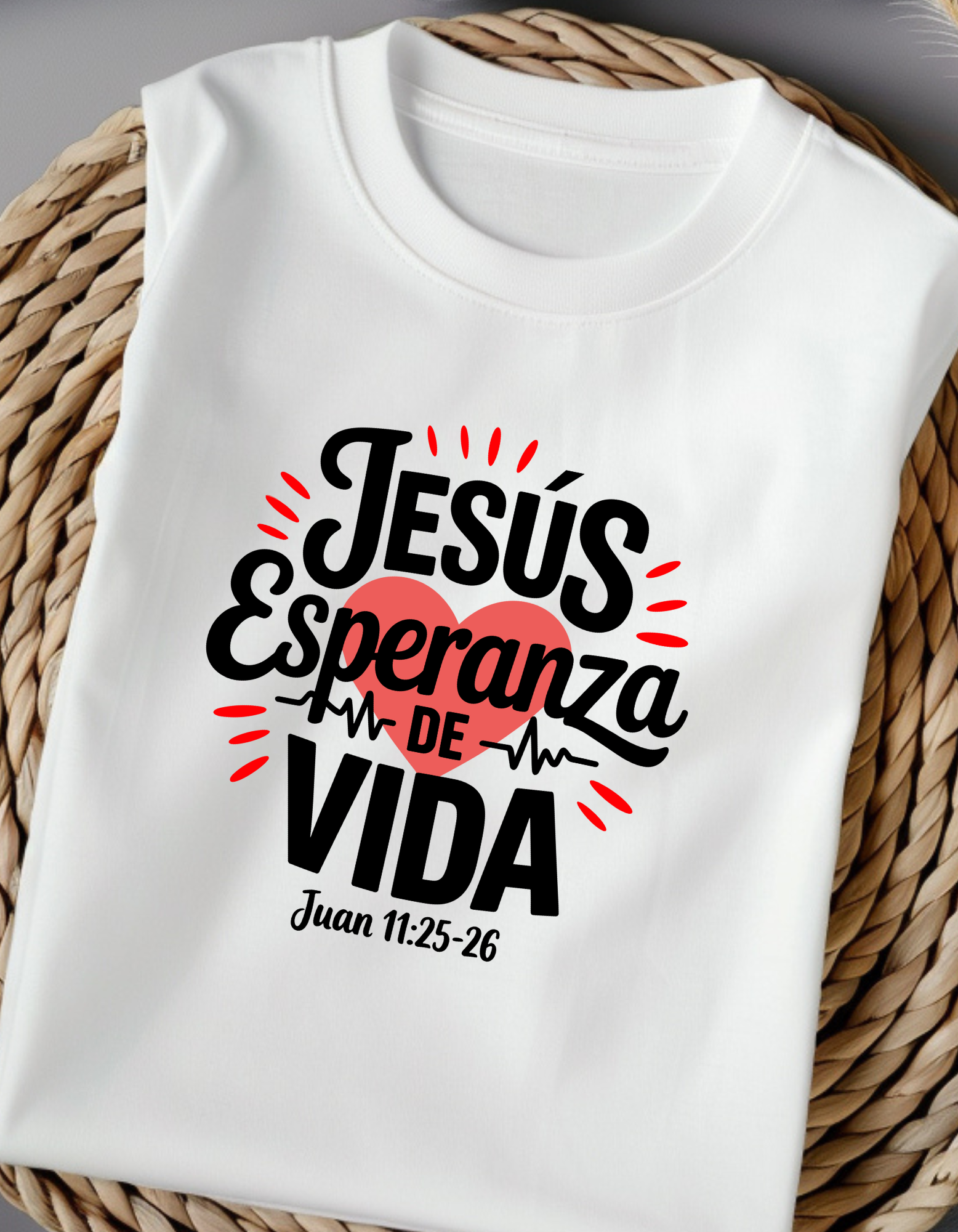 Playera Cristiana Blanca para Mujer