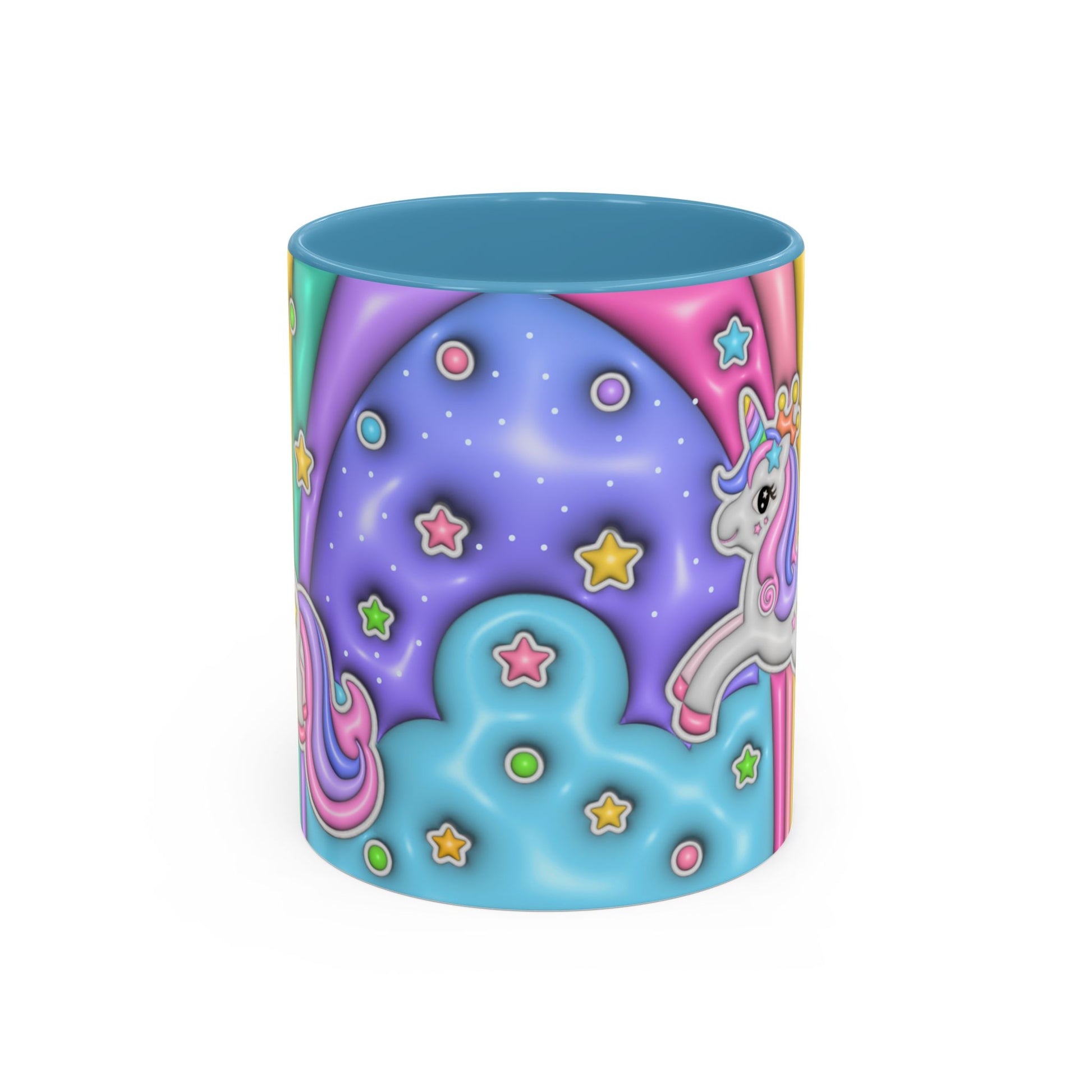 Taza de Café Colorida con Diseño Divertido – Taza con diseño de uniornio - Taza de ceramia 11 Onz Ideal para alegrar tu rutina diaria