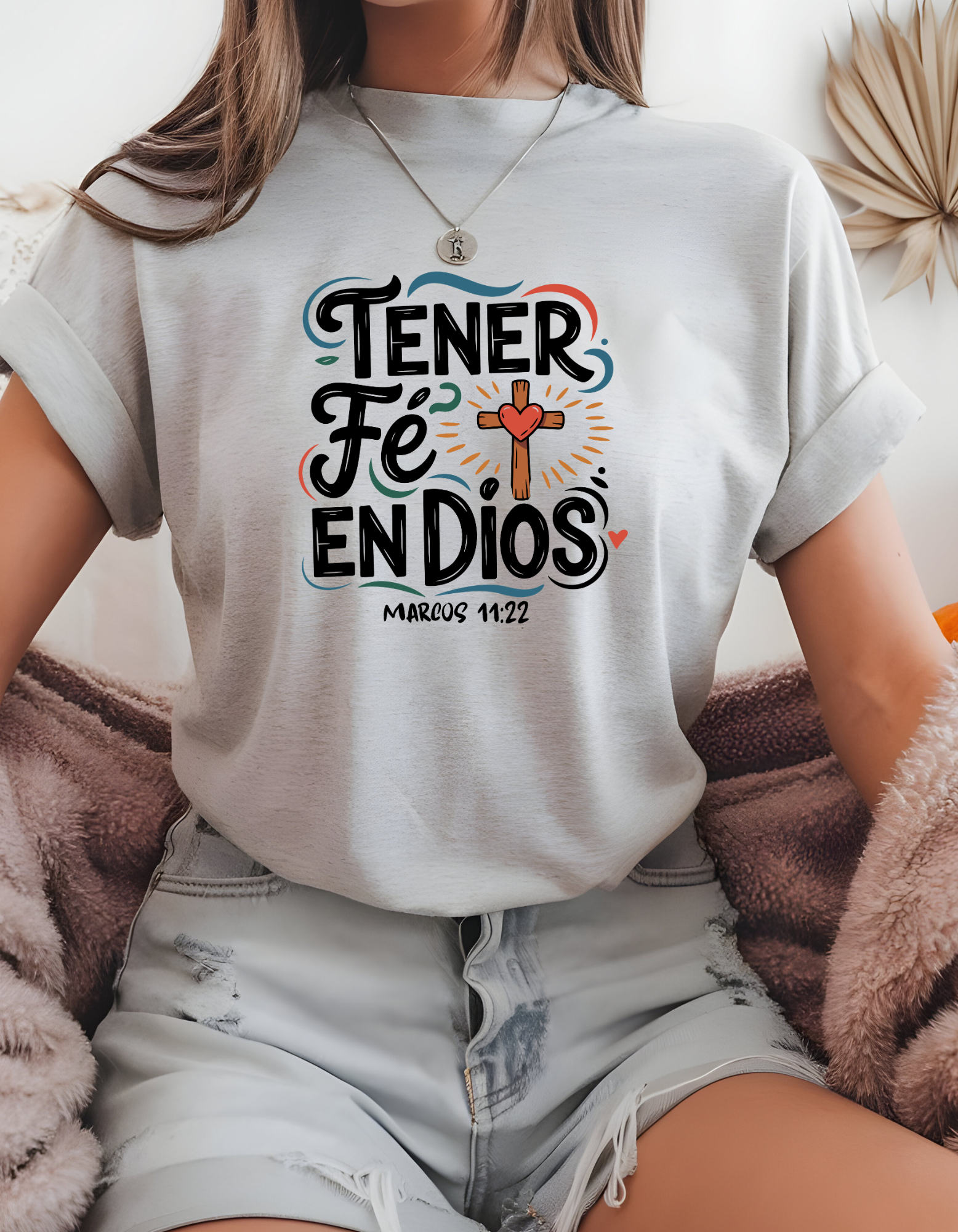 T-shirt con Frases cristiana para mujer, Tshirt blanco con versiculo biblico, Tshirt para iglesias