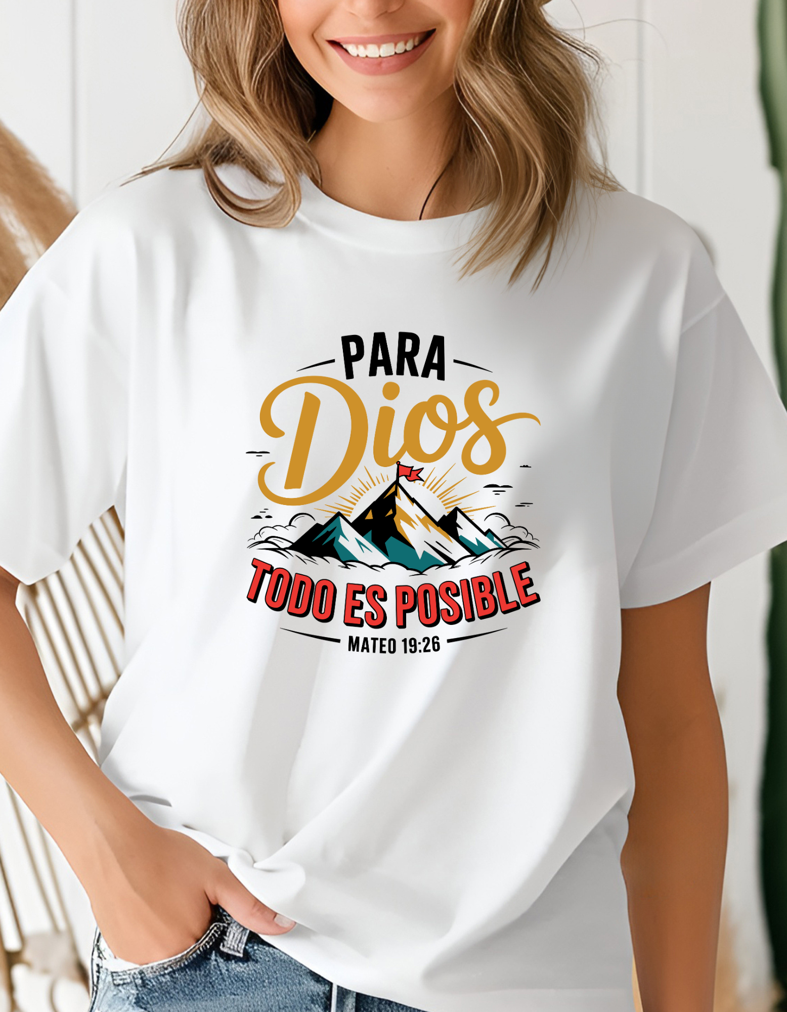 Camiseta con mensaje Cristiano, Regalo para Cristianos, Tshirt con mensaje cristiano