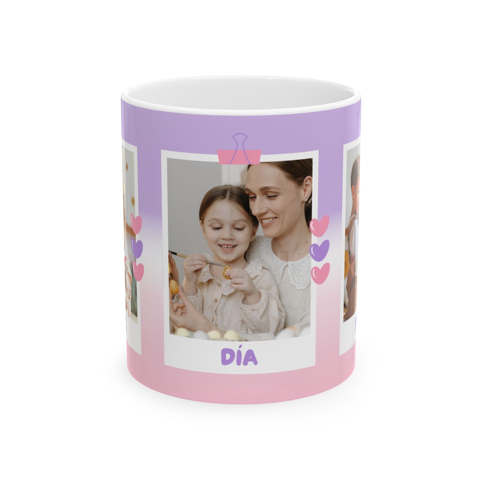 Taza Personalizada con Foto – Regalo Creativo para Café o Té – Mug Brillante 11oz / 15oz – Custom Printed Ceramic Mug