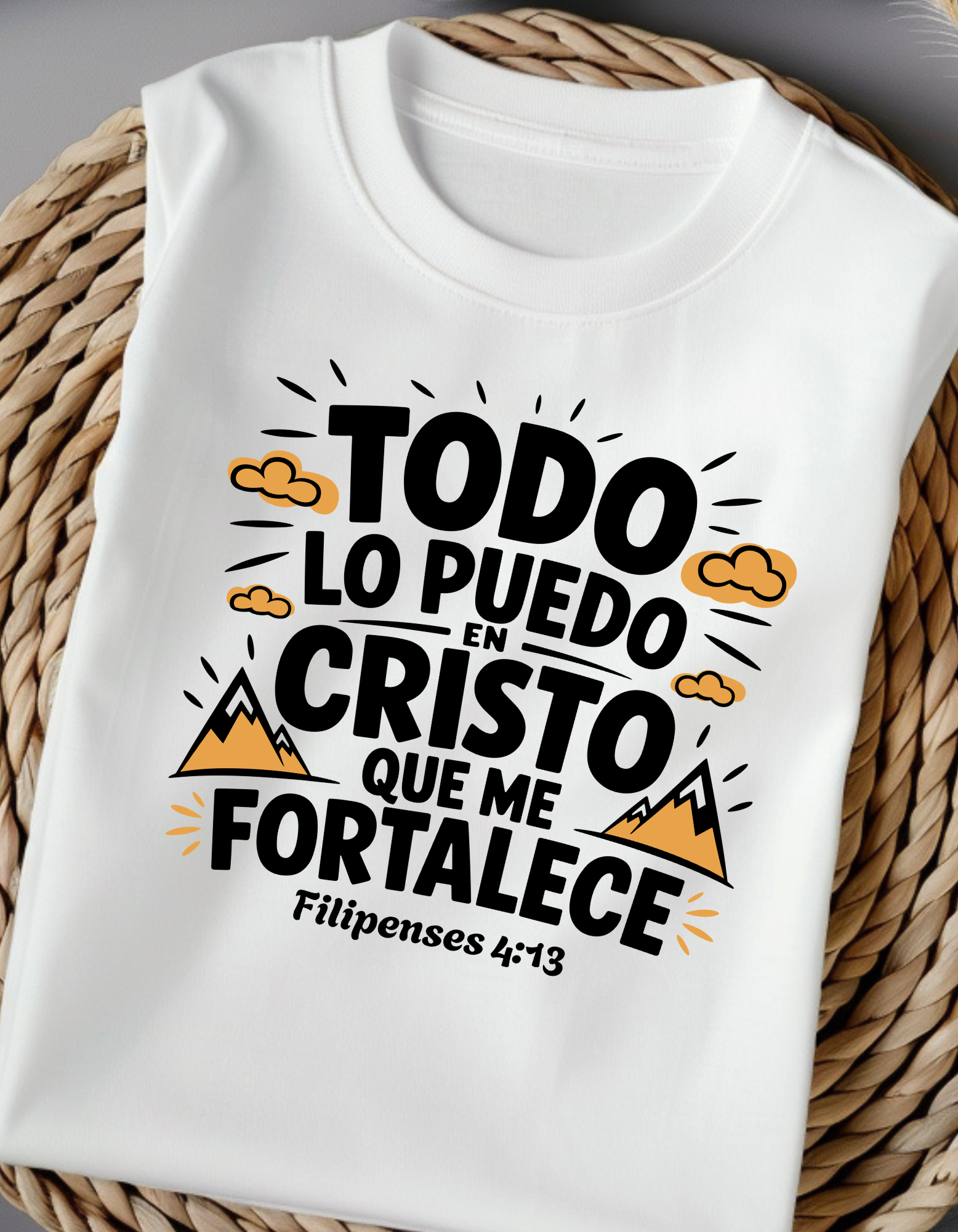 Tshirt para Cristianad - Tshirt de algodon con frases biblicas, Tshirt para mujer