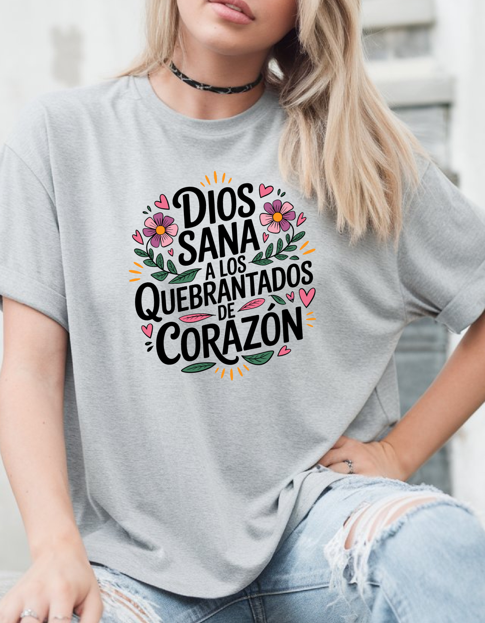 Camiseta con mensaje cristiano, T-shirt con mensaje de fe, T-shirt 100% Algodón biblico, Camiseta para Cristianas