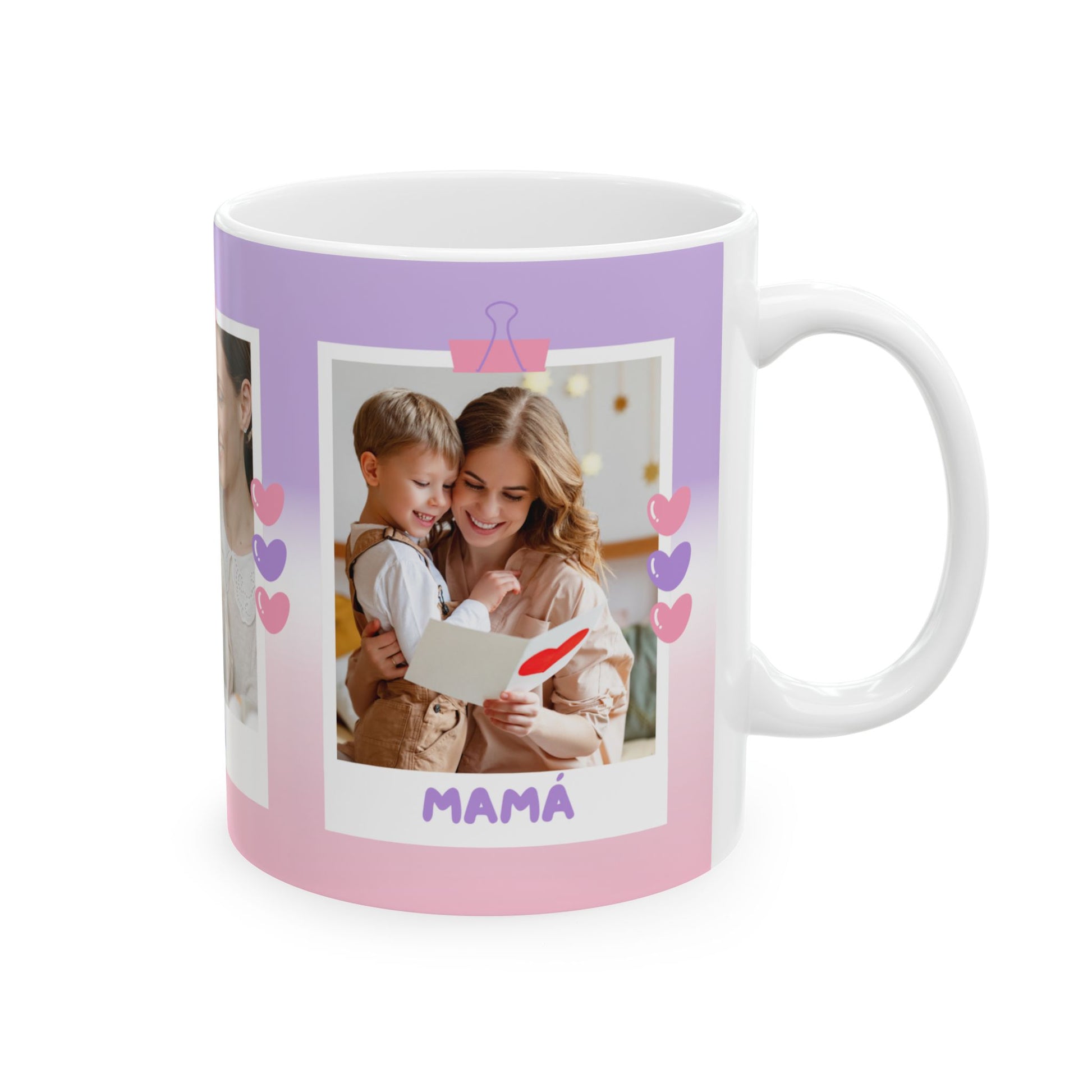 Taza Personalizada con Foto – Regalo Creativo para Café o Té – Mug Brillante 11oz / 15oz – Custom Printed Ceramic Mug