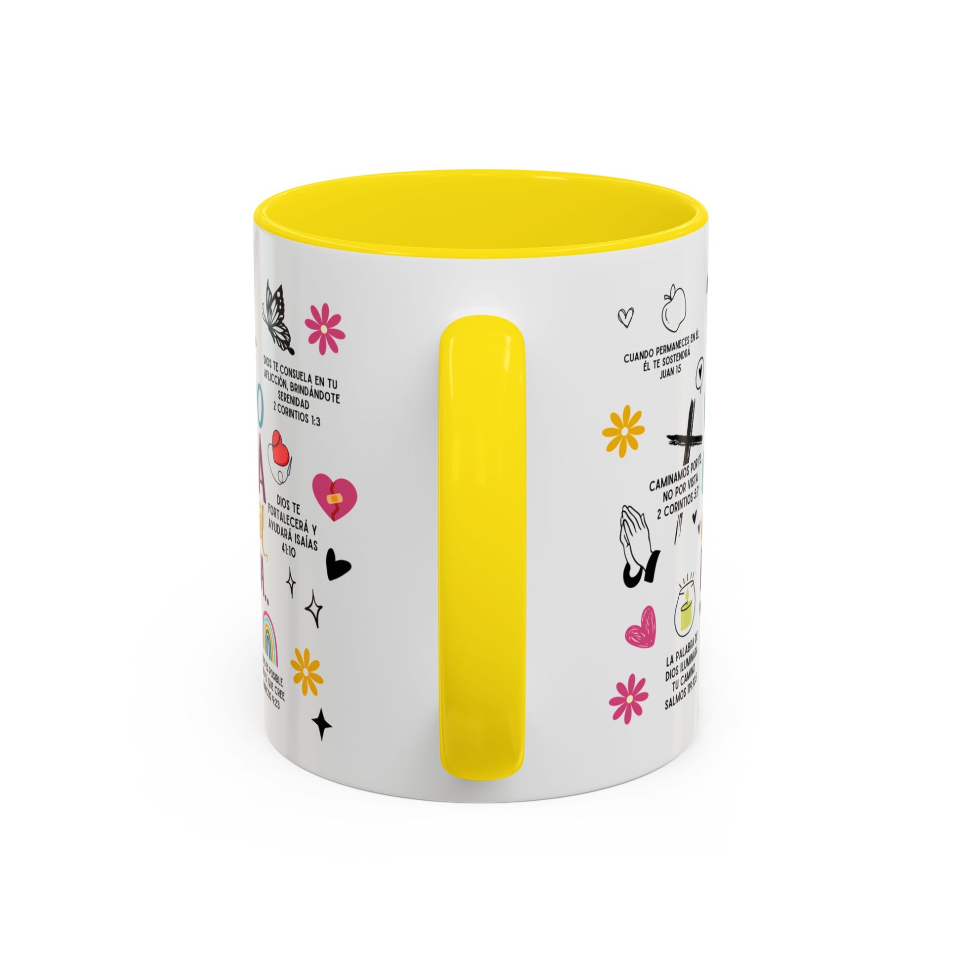 Taza con mensaje biblico, taza de ceramica con mensaje inspirador, Mug 11 Onz, Mug con frases biblicas, Tazas para regalo, Taza rosada para mujer, Taza para desayuno