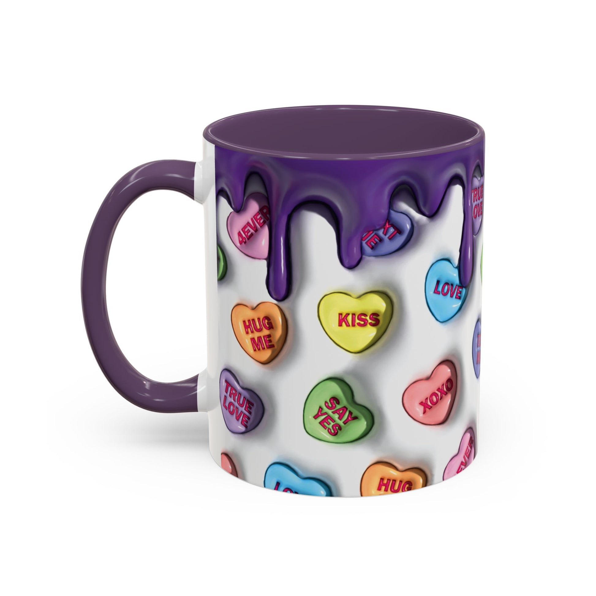 Taza de Cerámica Colorida con Corazones – Regalo Original para Amantes del Café o Té