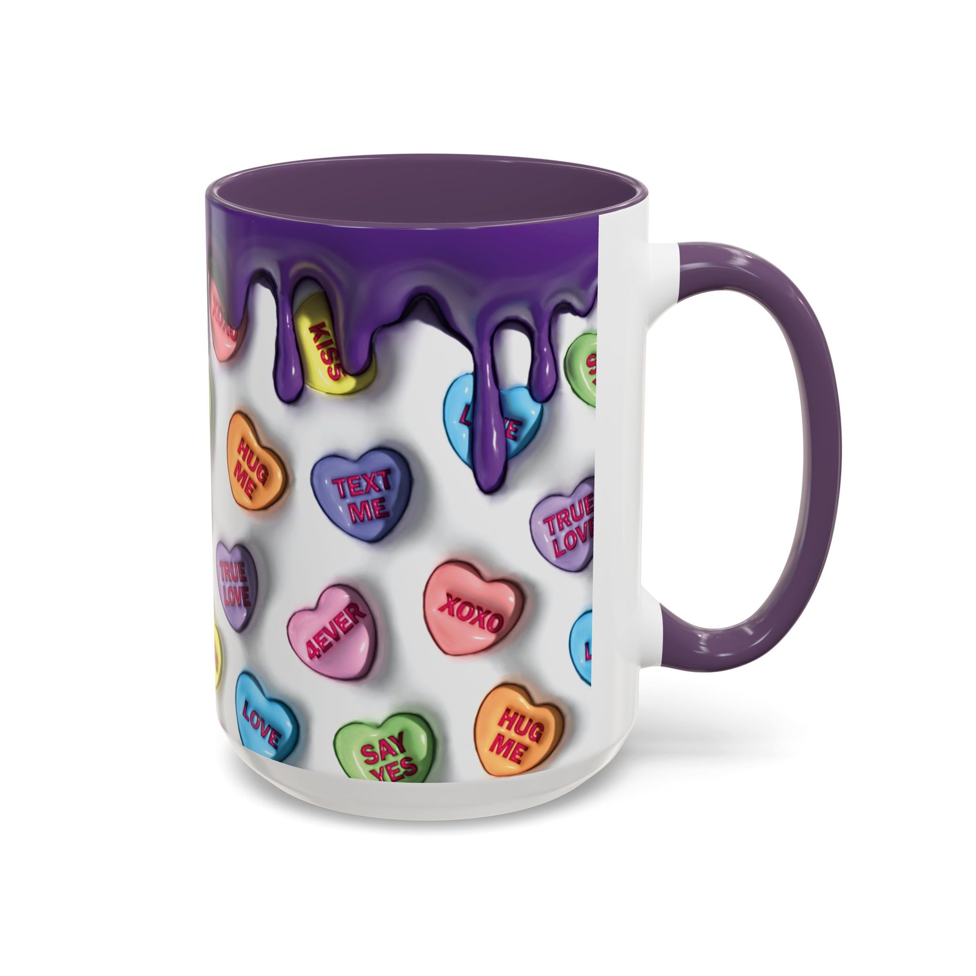 Taza de Cerámica Colorida con Corazones – Regalo Original para Amantes del Café o Té