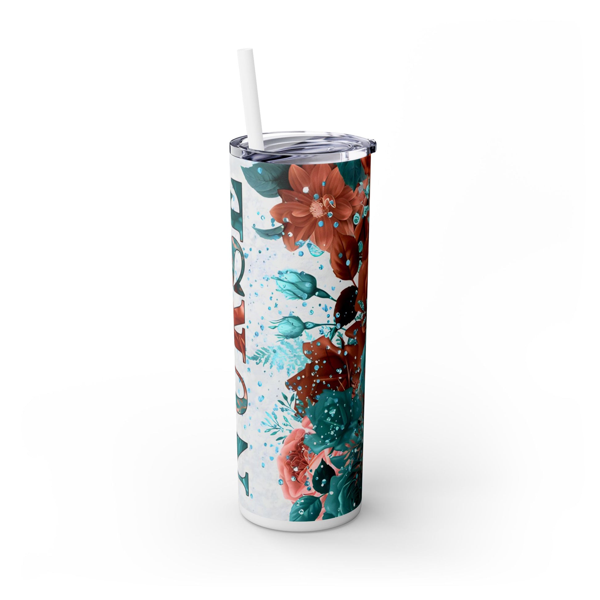 termo para enfermera personalizado, Tumbler delgado 20 oz con pajilla – Termo personalizado para mujer