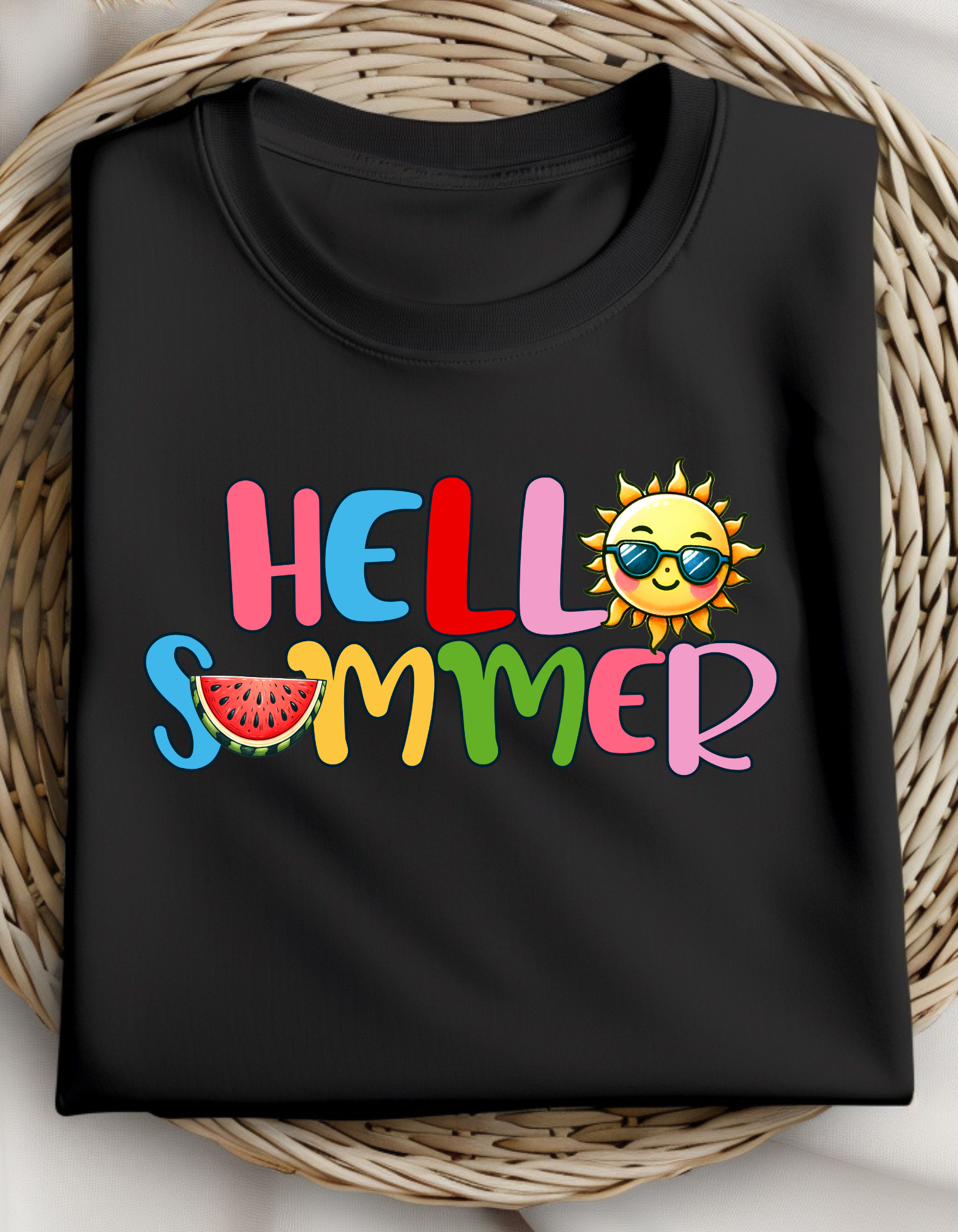 camiseta Hello Summer, camiseta de verano para mujer, ropa de playa, camiseta vacaciones, regalo para ella, camiseta de vacaciones familiares,