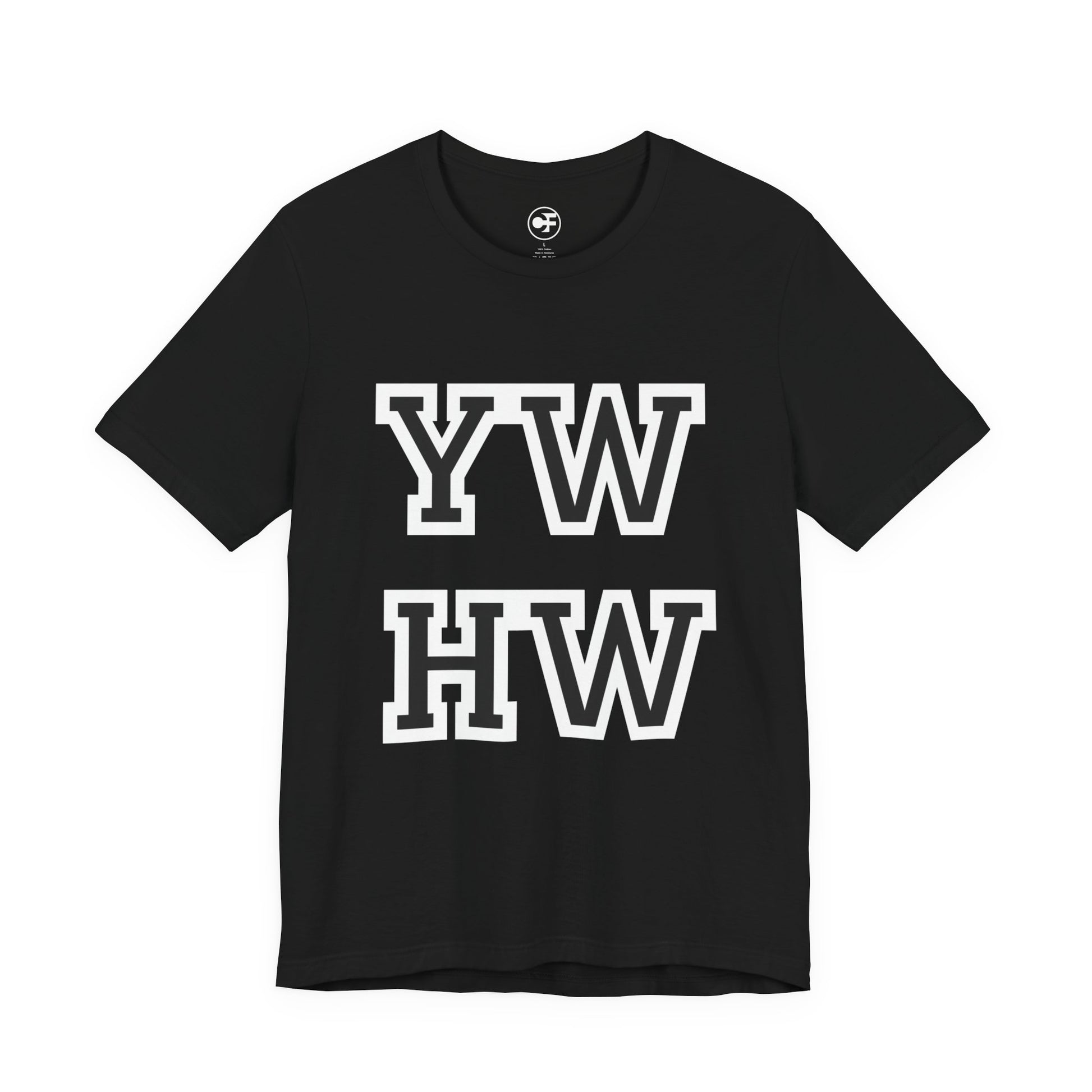 Camiseta minimalista YHWH | Nombre de Dios en diseño poderoso | Tetragrámaton cristiano en estilo moderno